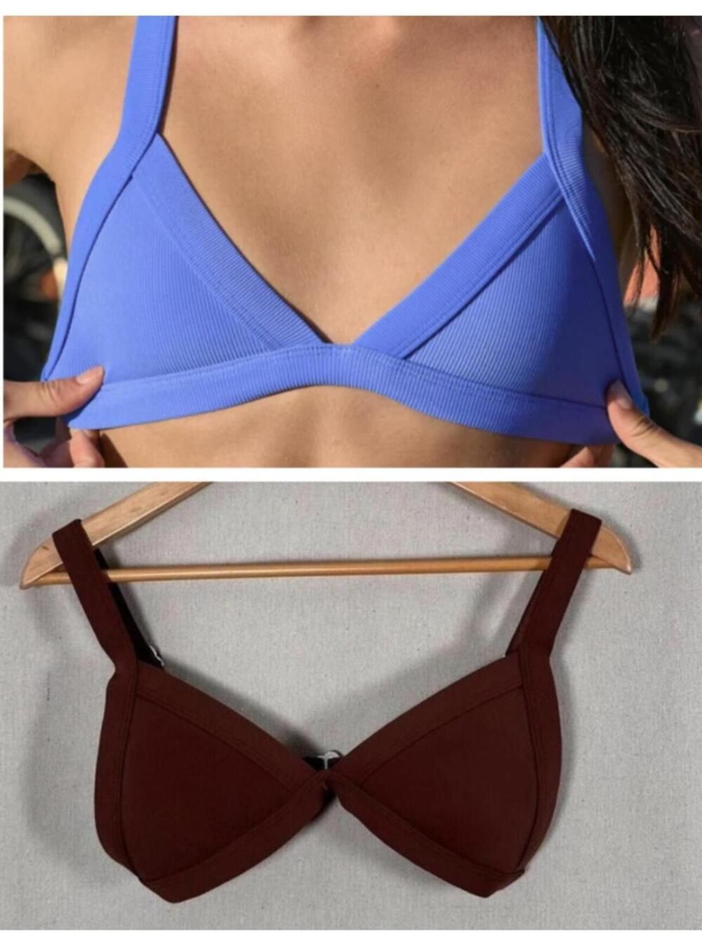 ONEONE Kameron Bikini Top Brown Chocolate Size‎ M